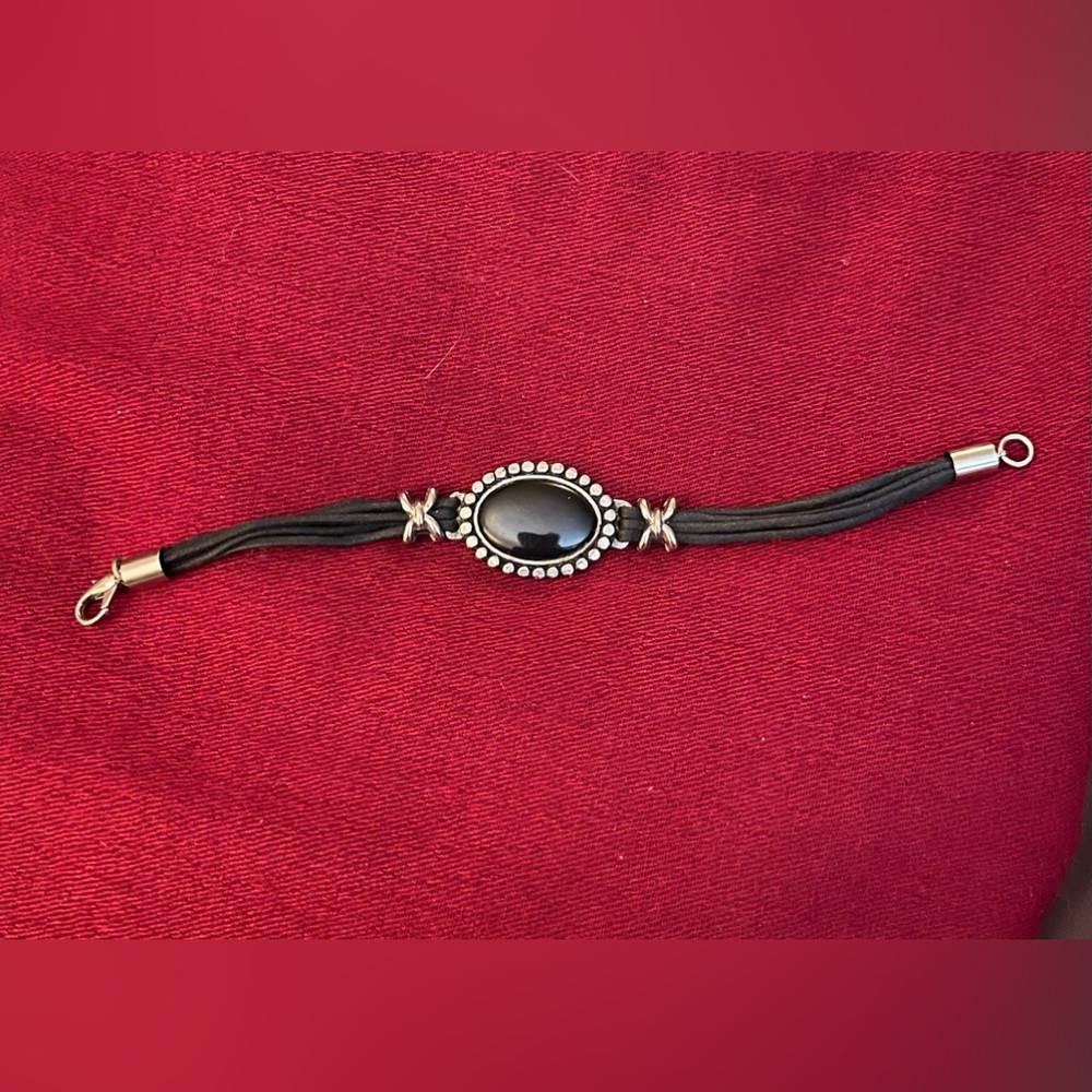 Bohemian bracelet mage with cord.